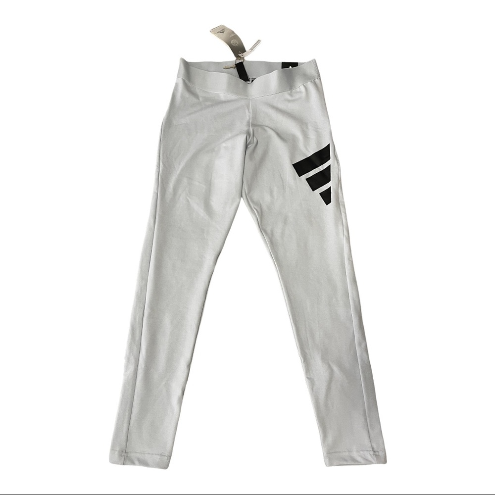 Adidas, future icons leggings, size M, light blue